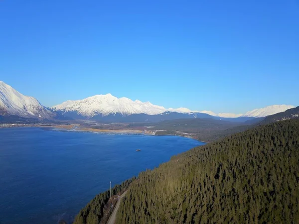 Vistas Panorámicas Invierno Desde Alaska —  Fotos de Stock