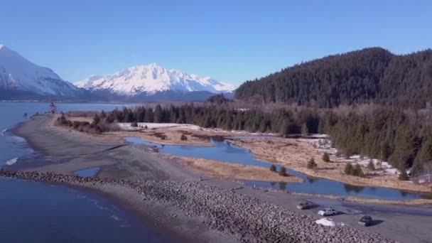 Hermoso Paisaje Seward Alaska — Vídeos de Stock