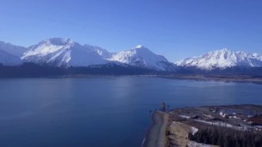 Seward Alaska'dan muhteşem kış manzarası
