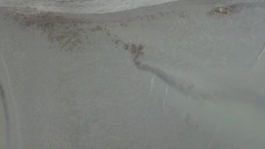 Akşam kış gelgit manzarası Alaska