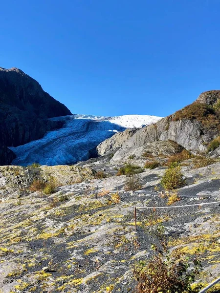 Світ Знаменитого Виходу Льодовик Алясці Seward — стокове фото