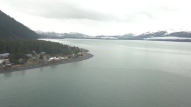 Seward, Alaska alan gün ışığında son saat 