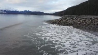 Seward, Alaska alan gün ışığında son saat 