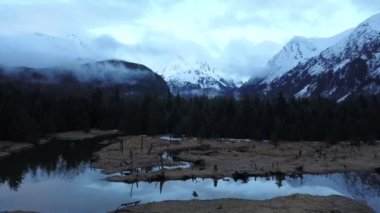 Seward, Alaska alan gün ışığında son saat 