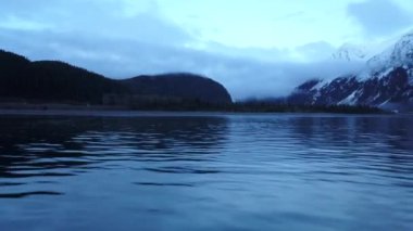 Seward, Alaska alan gün ışığında son saat 