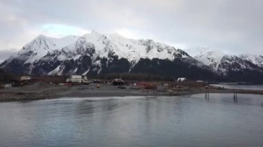 Seward, Alaska alan gün ışığında son saat 
