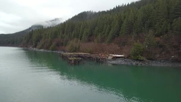 Old Military Dock Alaska Left World War Two — Stock Video