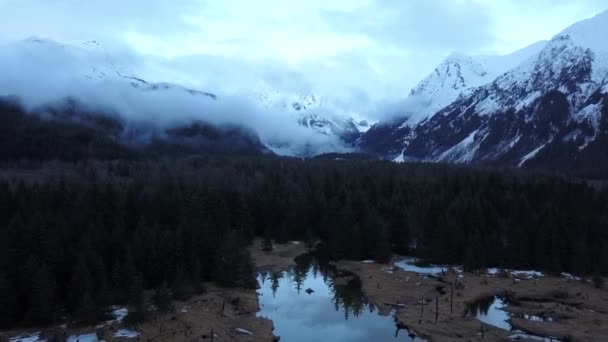 Vistas Nocturnas Desde Seward Alaska — Vídeo de stock