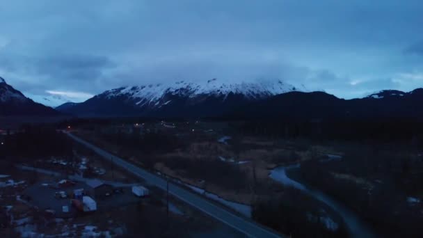 Impresionantes Vistas Primavera Desde Alaska — Vídeo de stock