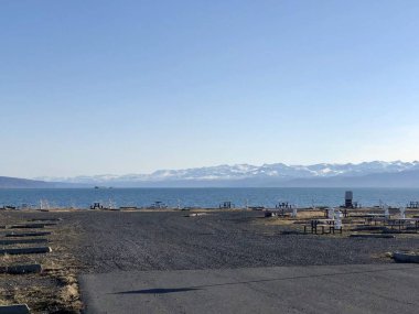 Güneşli bir gün sahne Alaska 