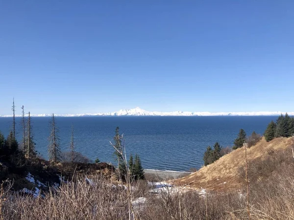 Zonnige Dag Landschap Van Alaska — Stockfoto