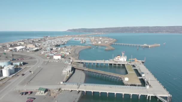 Uitzicht Vanaf Wereldberoemde Spit Homer Alaska — Stockvideo