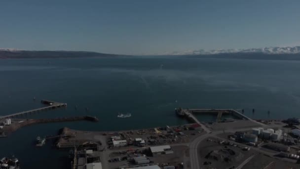 Вид Всемирно Известной Слюны Гомера Аляску — стоковое видео