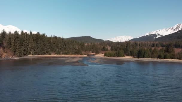 Impresionantes Vistas Primavera Desde Alaska — Vídeos de Stock