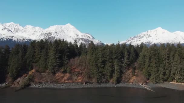 Vistas Deslumbrantes Primavera Alasca — Vídeo de Stock