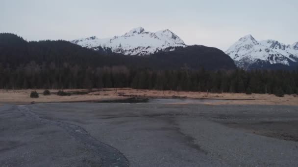 Wunderschöne Sonnenuntergänge Und Strandblick Von Alaska — Stockvideo