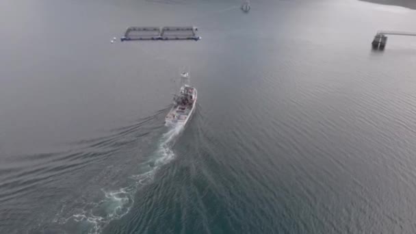 Obchodní Rybářská Loď Aljašce — Stock video