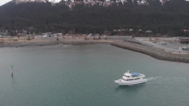 Bateaux Travail Sur Baie Résurrection Alaska — Video