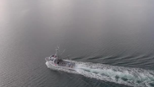 Barco Pesca Comercial Alaska — Vídeo de stock