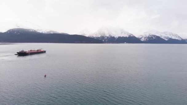 Arbetsbåtar Uppståndelsen Bay Alaska — Stockvideo