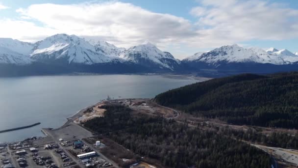 Vue Sur Montagne Depuis Alaska — Video