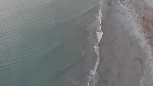 Ondas Praia Alasca — Vídeo de Stock