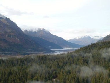 Seward Alaska 'dan yaz saati görünümleri 