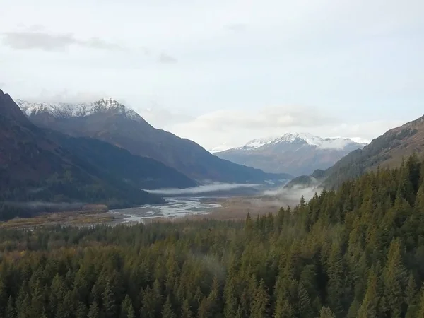 Vistas Hora Verão Seward Alaska — Fotografia de Stock