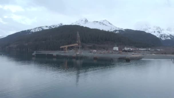 アラスカの産業の眺め — ストック動画