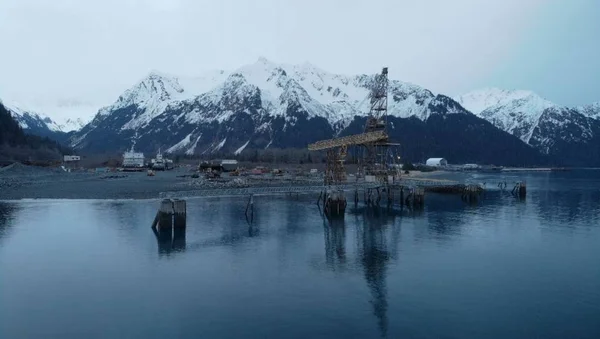 Bela Paisagem Primavera Perto Seward Alaska — Fotografia de Stock