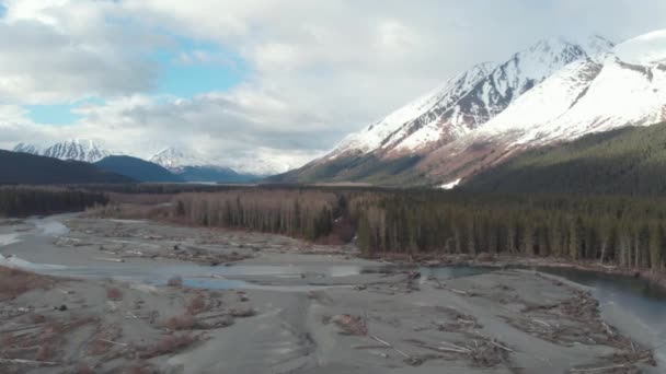 Bela Paisagem Primavera Perto Seward Alaska — Vídeo de Stock