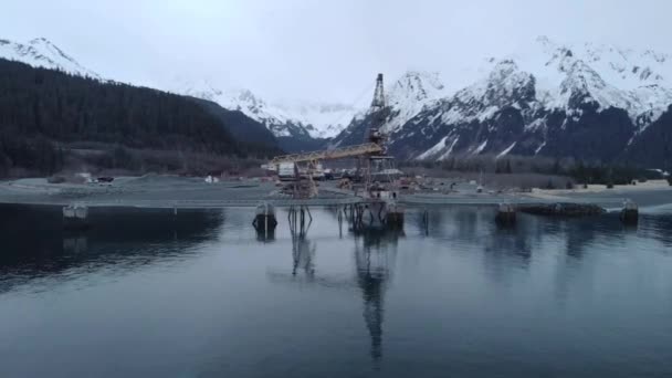 Industriële Meningen Van Alaska — Stockvideo