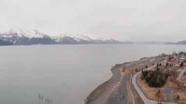 Seward Alaska yakınında güzel bahar manzarası 