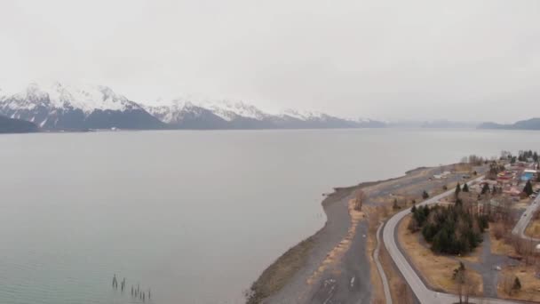 Hermoso Paisaje Primavera Cerca Seward Alaska — Vídeos de Stock