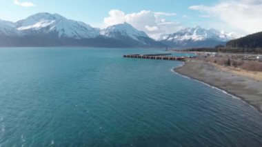 Seward Alaska'dan manzaralar 