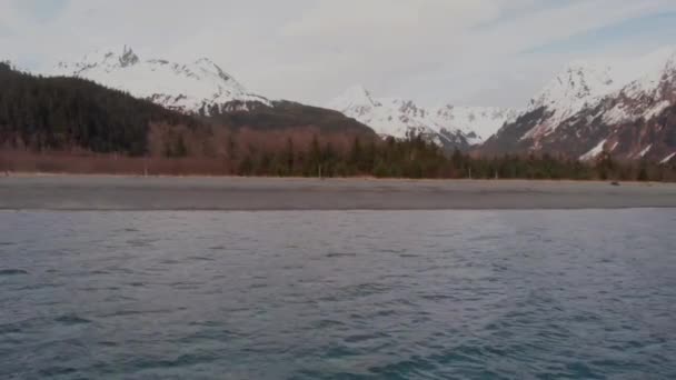 Malerische Ausblicke Vom Seeweg Alaska — Stockvideo