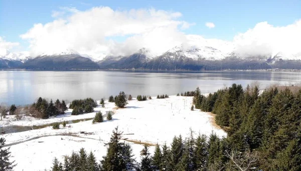 Vistas Primavera Seward Alaska — Fotografia de Stock