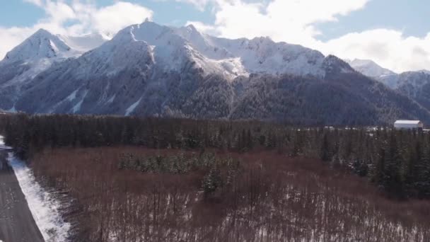 Wunderschöner April Blick Von Alaska — Stockvideo