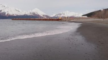 Seward Alaska'dan bahar manzaraları 