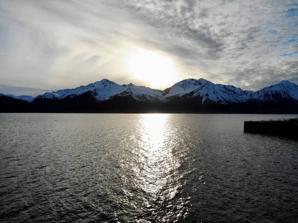 Spettacolare Scenario Primaverile Dall Alaska — Foto Stock