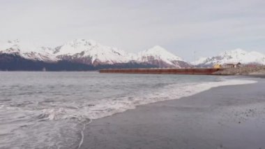 Seward Alaska'dan bahar manzaraları 