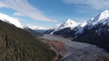 Seward Alaska'dan bahar manzaraları 