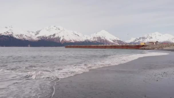 Θέα Στην Ώρα Της Άνοιξης Από Την Αλάσκα — Αρχείο Βίντεο