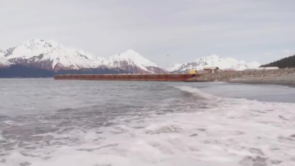 Vårtid Vyer Från Seward Alaska — Stockvideo