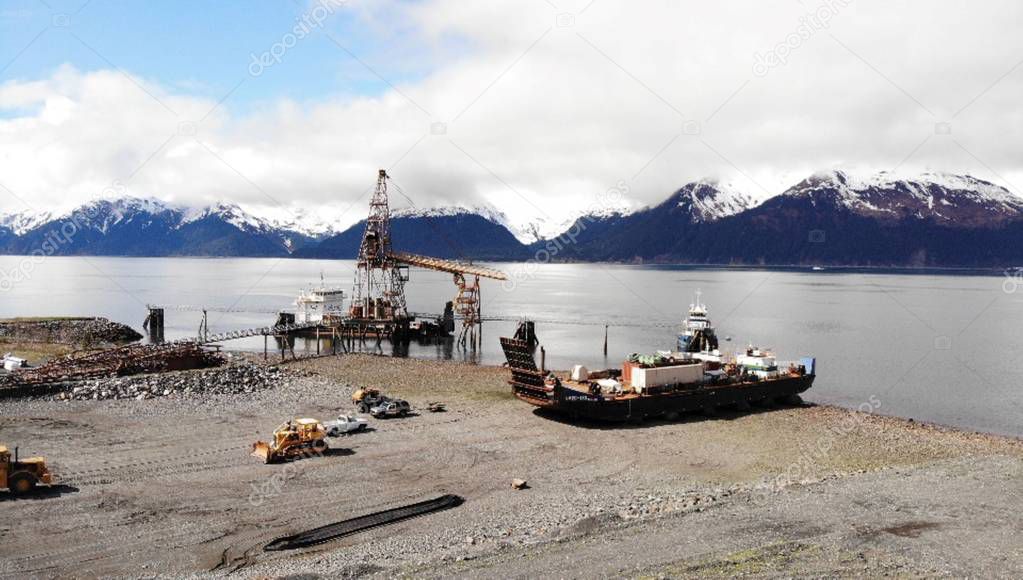 Views from shipyard in Seward Alaska 