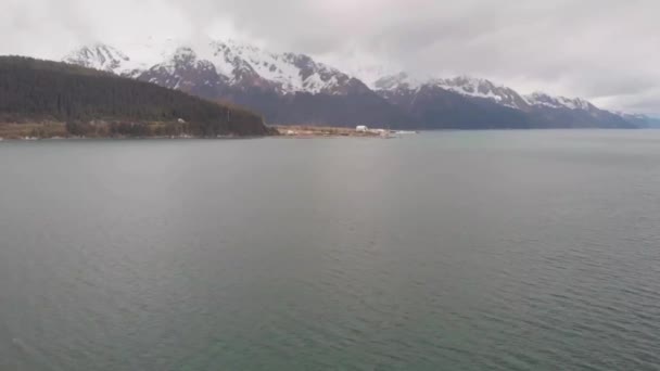 Воскресенська Затока Сьюард Аляска — стокове відео