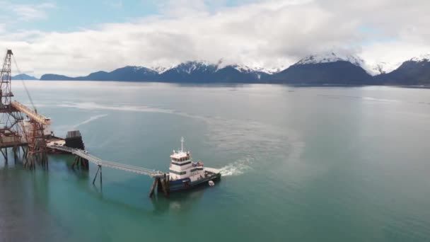 Uppståndelse Bay Seward Alaska — Stockvideo