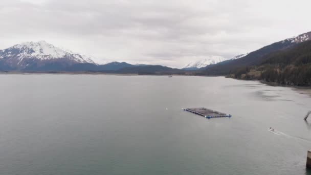 Воскресенский Залив Сьюард Аляске — стоковое видео