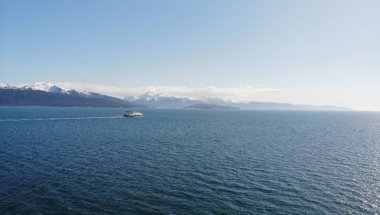 Homer Alaska'da Kachemak körfezi ve tükürük manzarası 