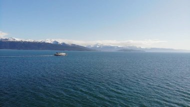 Homer Alaska'da Kachemak körfezi ve tükürük manzarası 
